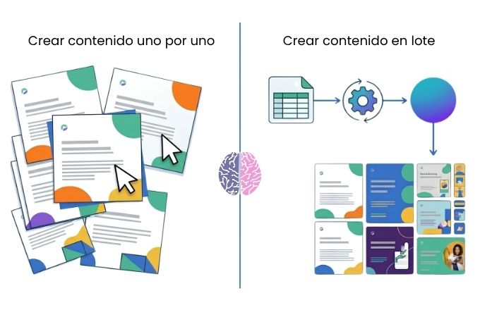 De repetir diseños a producir contenido de forma inteligente.