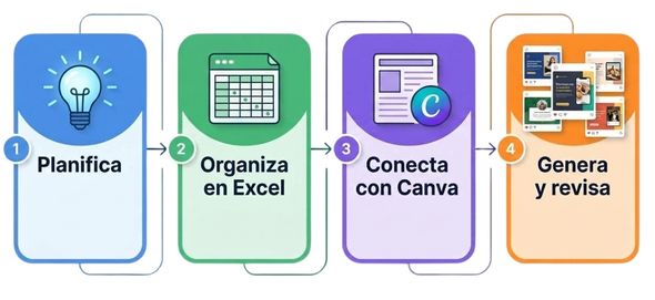 Una estructura. Múltiples contenidos. Menos tareas repetitivas.